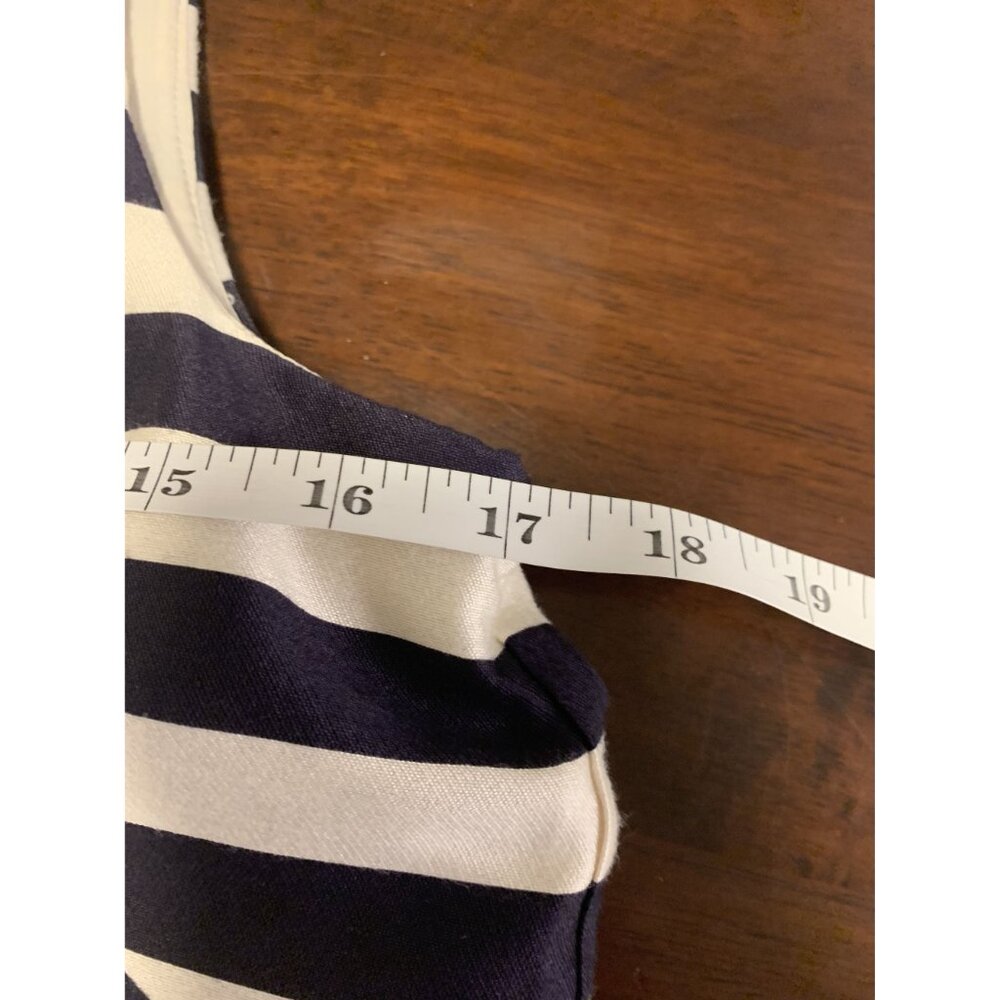 Moulinette Soeurs Size 2 Floral Pleated Striped A-Line Midi Dress Feminine - Picture 6 of 9